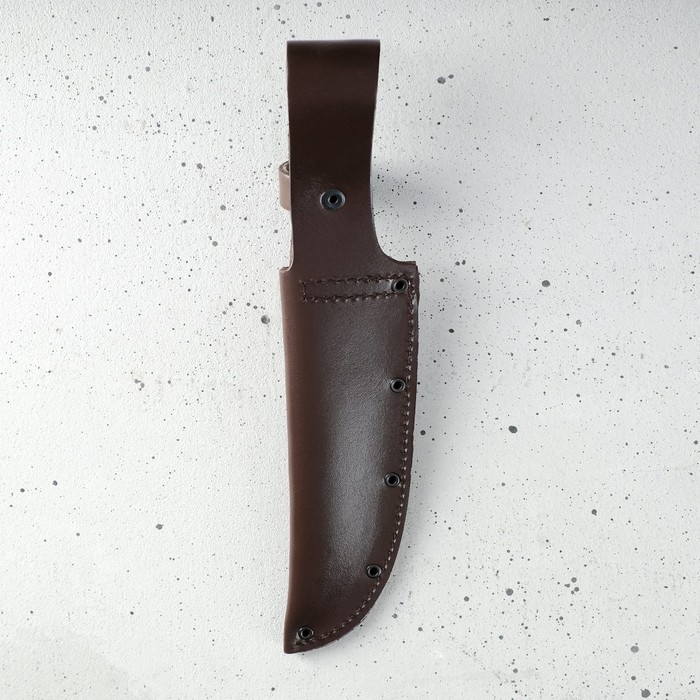 Чехол для ножа, под лезвие 17 см, кожа - фото 1905889057