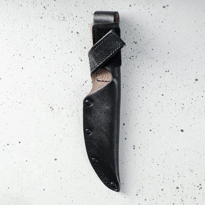 Чехол для ножа, под лезвие 13 см, на липучке, кожа - фото 1905889070