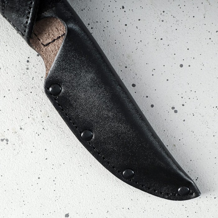 Чехол для ножа, под лезвие 13 см, на липучке, кожа - фото 1905889071