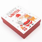 Новогодний подарочный набор для девочки KAFTAN "Happy winter" носки 18-20 см и аксессуары - Фото 9