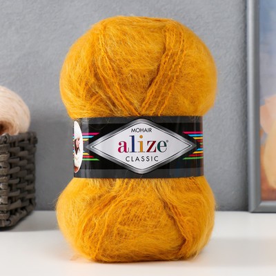 Пряжа "Mohair classic" 25% мохер, 24% шерсть, 51% акрил 200м/100гр (02)