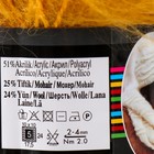 Пряжа "Mohair classic" 25% мохер, 24% шерсть, 51% акрил 200м/100гр (02) - Фото 4