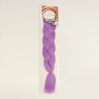 ZUMBA Lumos Канекалон однотонный, гофрированный, люминесцентный, 65 см, 100 гр, цвет сиреневый(#S6) - фото 24365079