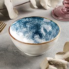 Миска керамическая «Море», 280 мл, d=11,3 см, цвет синий - фото 318708647