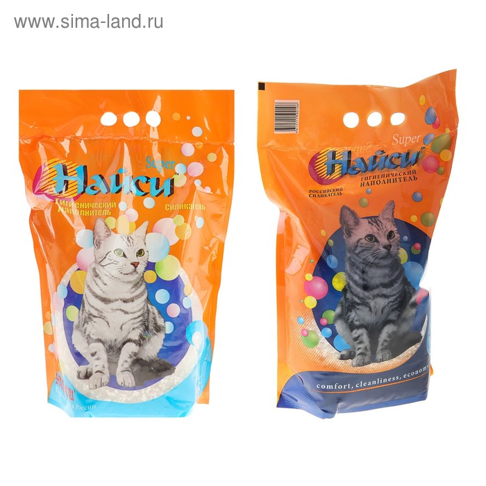 Наполнитель силикагелевый "Найси-SUPER", 4,5 л - Фото 1