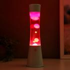 Лава-лампа «Колонна» Е14, воск, белый h=39 см - Фото 3