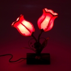 Светильник деревянный "Розовые бутоны" 31 см, 15Вт, 220V - Фото 2