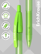 Ручка шариковая ErichKrause. R=301 Spring Matic, автоматическая, синий стержень, узел 0.7 мм, МИКС - Фото 4