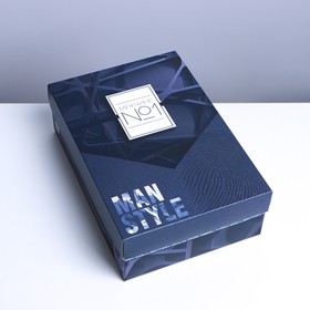 Коробка подарочная складная, упаковка, «№1», 30 х 20 х 9 см