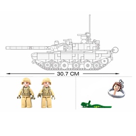 Конструктор «Модельки. Танк», 893 детали