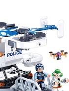 Конструктор Полиция «Вертолет», 161 деталь - Фото 3