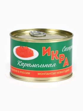 Леденцы монпансье в банке «Сахарная икра», 140 г 7463155