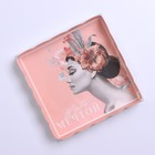 Коробка для печенья, кондитерская упаковка с PVC крышкой, «Живи мечтой», 13 х 13 х 3 см (комплект 5 шт) - фото 23486896