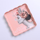 Коробка для печенья, кондитерская упаковка с PVC крышкой, «Живи мечтой», 13 х 13 х 3 см (комплект 5 шт) - фото 23486898