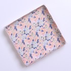 Коробка для печенья, кондитерская упаковка с PVC крышкой, «Живи мечтой», 13 х 13 х 3 см (комплект 5 шт) - фото 23486899