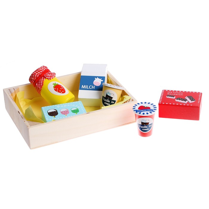 Игровой ящик с продуктами «Мороженное» 17×12,5×3,5 см - Фото 1