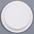 Тарелки бумажные «С днём рождения», набор, 6 шт., тиснение, цвет розовый - Фото 3