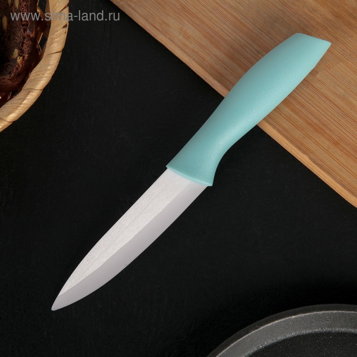 Нож кухонный керамический Доляна «Мастер», лезвие 10 см, цвет МИКС - Фото 1