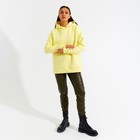 Худи женское MINAKU: Casual collection цвет лимонный, размер 46-48 - фото 34057125