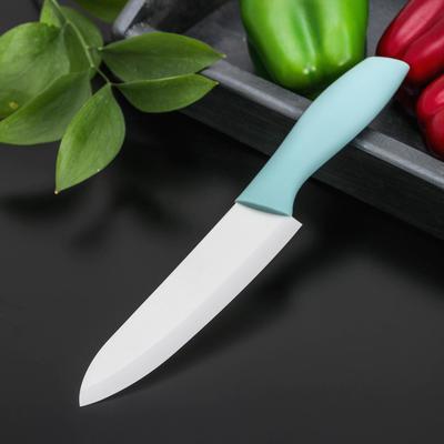 Нож кухонный керамический Доляна «Мастер», лезвие 16 см, цвет МИКС