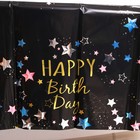 Скатерть «С Днём Рождения» 137×183 см, цвет чёрный - Фото 4