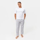 Комплект мужской (футболка, брюки) MINAKU: Home collection цвет серый, р-р 50 - фото 9471313
