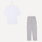 Комплект мужской (футболка, брюки) MINAKU: Home collection цвет серый, р-р 50 - фото 26312328