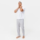 Комплект мужской (футболка, брюки) MINAKU: Home collection цвет серый, р-р 50 - фото 26312320