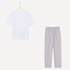 Комплект мужской (футболка, брюки) MINAKU: Home collection цвет серый, р-р 50 - фото 26312322