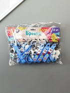 Брелок для ключей на кольце «Космонавт в бело-голубом скафандре», с браслетом и карабином, 4.5?2.4?3.2 см МИКС (комплект 12 шт) - фото 65328185