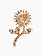 Брошь «Цветок» ромашка, цвет белый в золоте - Фото 2