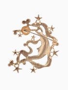 Брошь «Космос», белая в матовом золоте - Фото 3