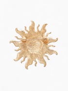 Брошь «Солнце», цвет чёрно-золотой в матовом золоте - Фото 3