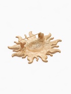 Брошь «Солнце», цвет чёрно-золотой в матовом золоте - Фото 5