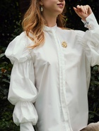 Брошь «Солнце», цвет чёрно-золотой в матовом золоте - Фото 6