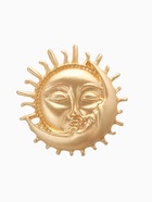 Брошь «День и Ночь», цвет матовое золото - Фото 1