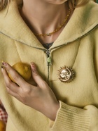 Брошь «День и Ночь», цвет матовое золото - Фото 2