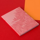 Ежедневник в тонкой обложке А6, 52 листа «Розовый с цветами» - Фото 2