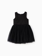 Платье нарядное для девочки MINAKU: PartyDress, однотонное, чёрное, рост 122 см - Фото 9