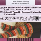 Пряжа "Superwash comfort socks" 75% шерсть, 25% полиамид 420м/100гр (2695) - Фото 4