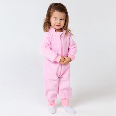 Комбинезон для девочки, розовый, рост 86 см