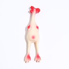 Игрушка "Курица", латекс, 32 см, микс цветов - Фото 4