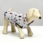 Куртка для собак "Полянка", размер S (ДС 25, ОШ 28, ОГ 40 см), белая - Фото 1