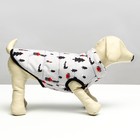 Куртка для собак "Полянка", размер S (ДС 25, ОШ 28, ОГ 40 см), белая - Фото 2