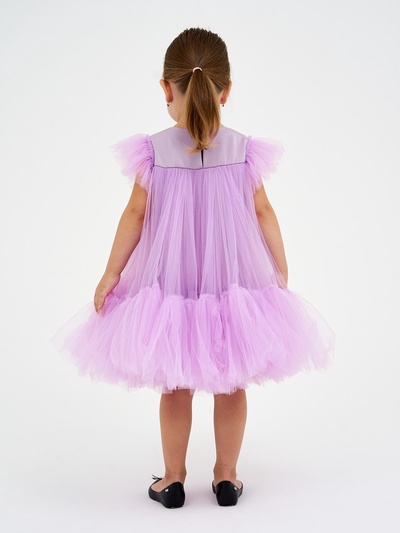 Платье нарядное для девочки KAFTAN с пышной юбкой, лиловое, рост 98-104 см