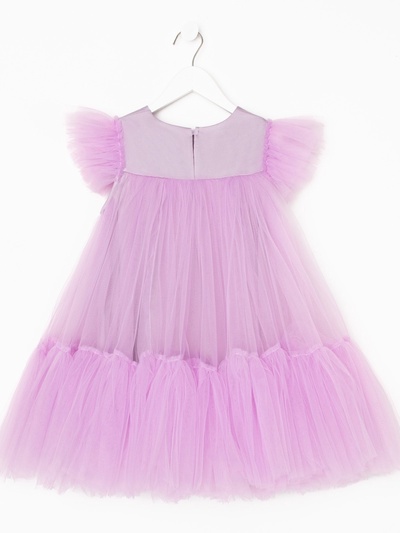 Платье нарядное для девочки KAFTAN с пышной юбкой, лиловое, рост 98-104 см