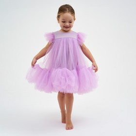 Платье детское с пышной юбкой KAFTAN, рост 110-116, лиловый