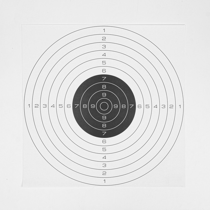 Мишень Remington №4 спортивная, черная, 50 х 50 см - Фото 1