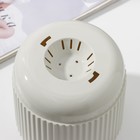 Горшок для цветов с поддоном «Вельвет», 1,6 л, d=14 см, цвет белый ротанг (комплект 2 шт) - фото 36040081