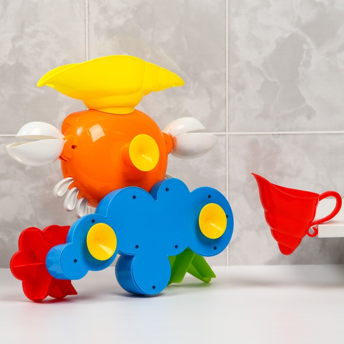 Набор игрушек для игры в ванне «Крабик- мельница», цвет МИКС 51898